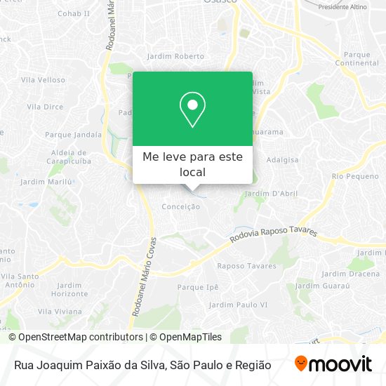 Rua Joaquim Paixão da Silva mapa