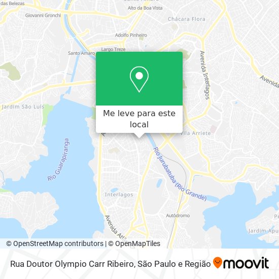 Rua Doutor Olympio Carr Ribeiro mapa