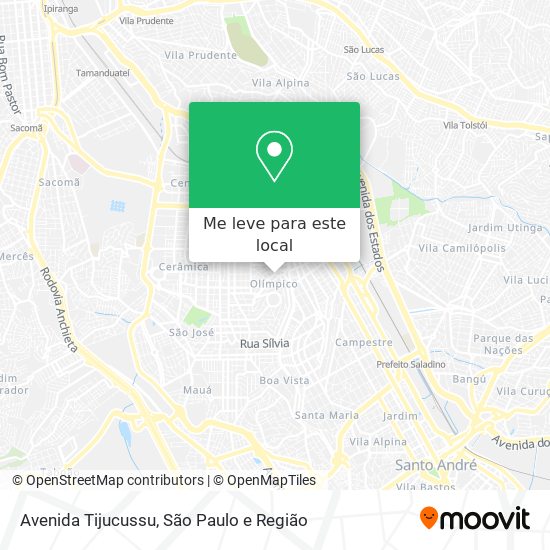 Avenida Tijucussu mapa