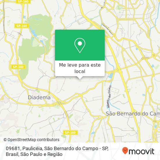 09681, Paulicéia, São Bernardo do Campo - SP, Brasil mapa