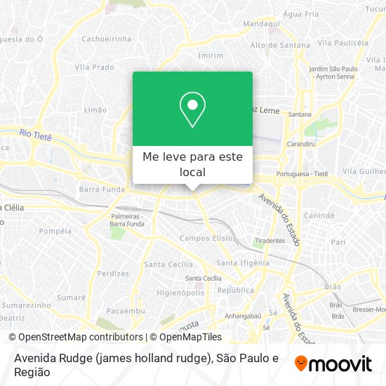 Avenida Rudge (james holland rudge) mapa