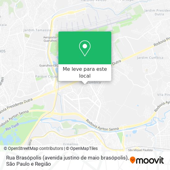 Rua Brasópolis (avenida justino de maio brasópolis) mapa