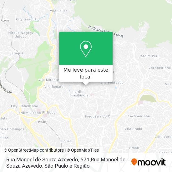 Rua Manoel de Souza Azevedo, 571,Rua Manoel de Souza Azevedo mapa