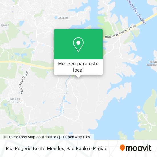 Rua Rogerio Bento Mendes mapa