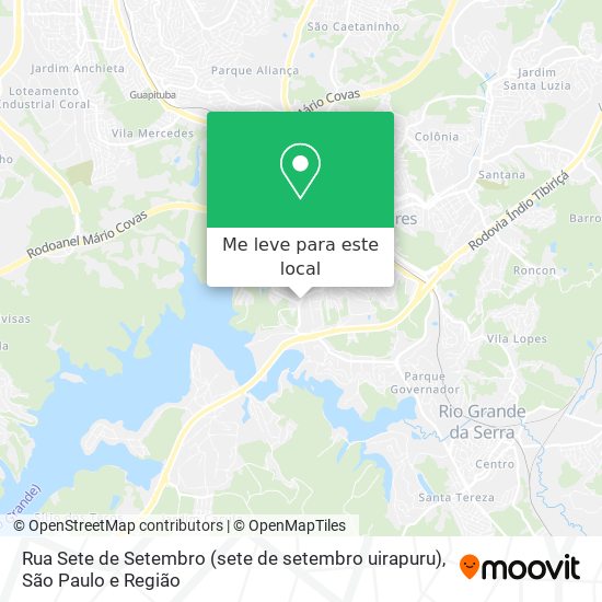 Rua Sete de Setembro (sete de setembro uirapuru) mapa