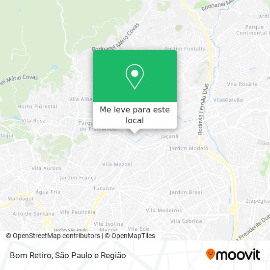 Bom Retiro mapa