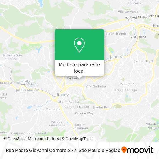Rua Padre Giovanni Cornaro 277 mapa