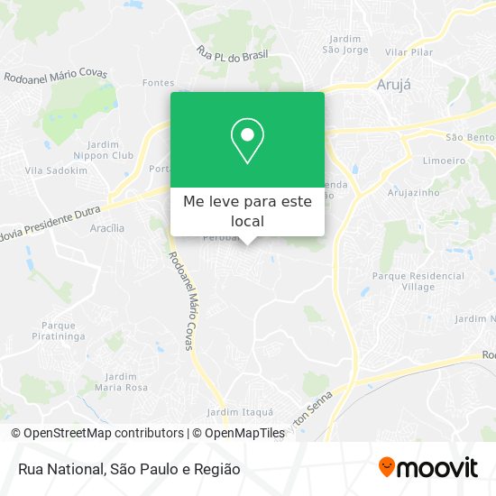 Rua National mapa