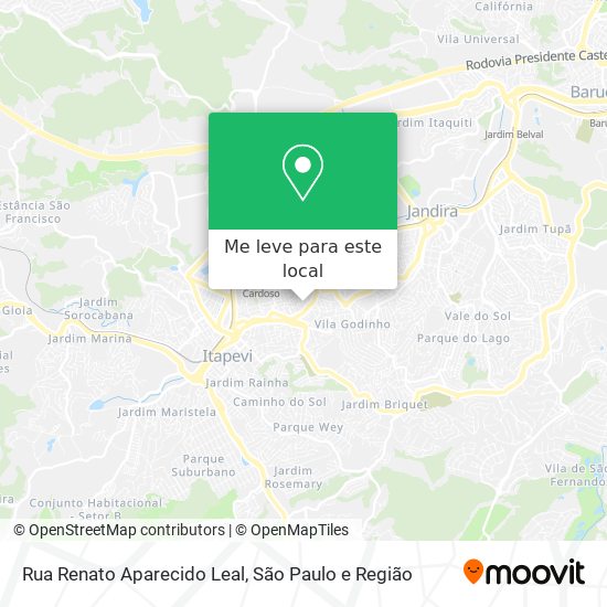 Rua Renato Aparecido Leal mapa