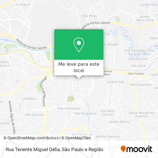 Rua Tenente Miguel Délia mapa