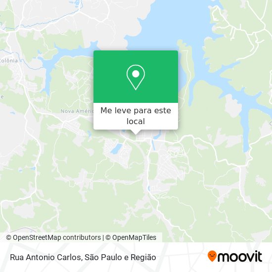 Rua Antonio Carlos mapa