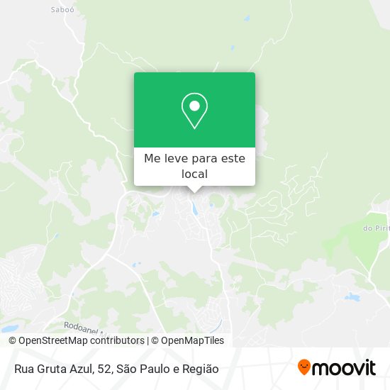 Rua Gruta Azul, 52 mapa