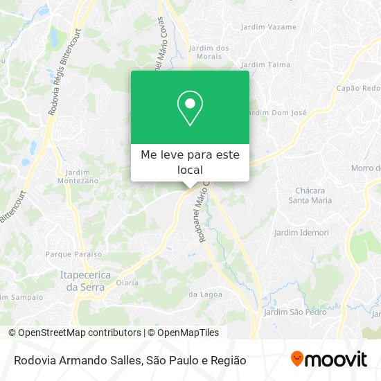 Rodovia Armando Salles mapa