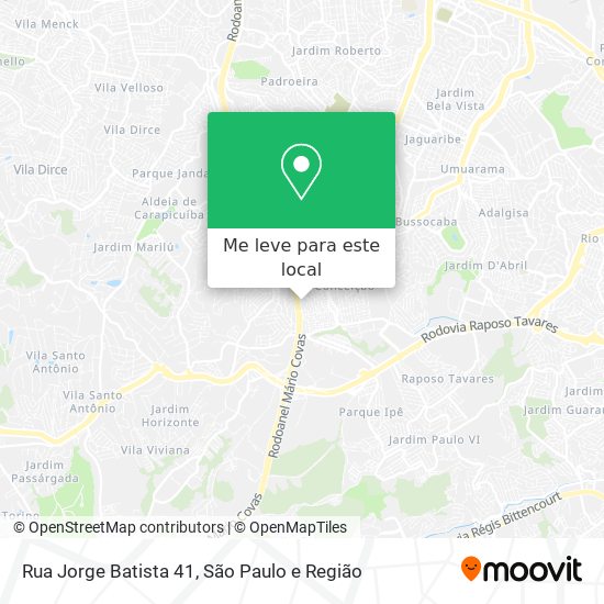 Rua Jorge Batista 41 mapa