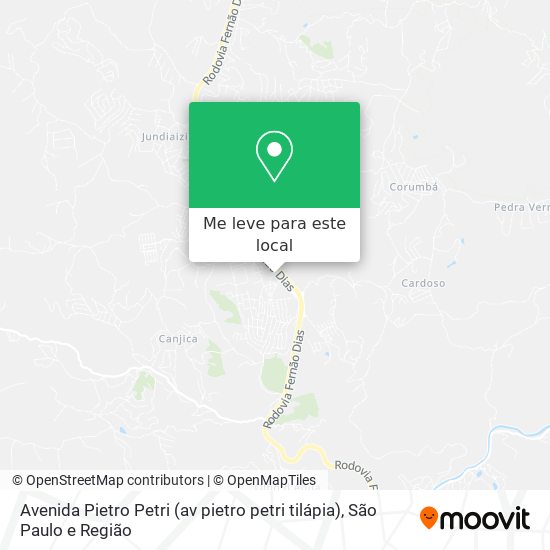 Avenida Pietro Petri (av pietro petri tilápia) mapa