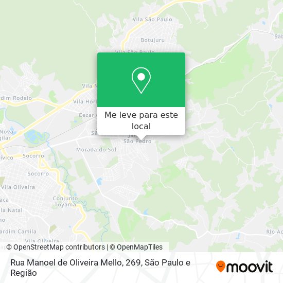 Rua Manoel de Oliveira Mello, 269 mapa