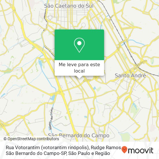 Rua Votorantim (votorantim rinópolis), Rudge Ramos São Bernardo do Campo-SP mapa