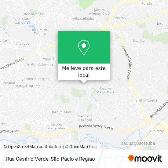 Rua Cesário Verde mapa