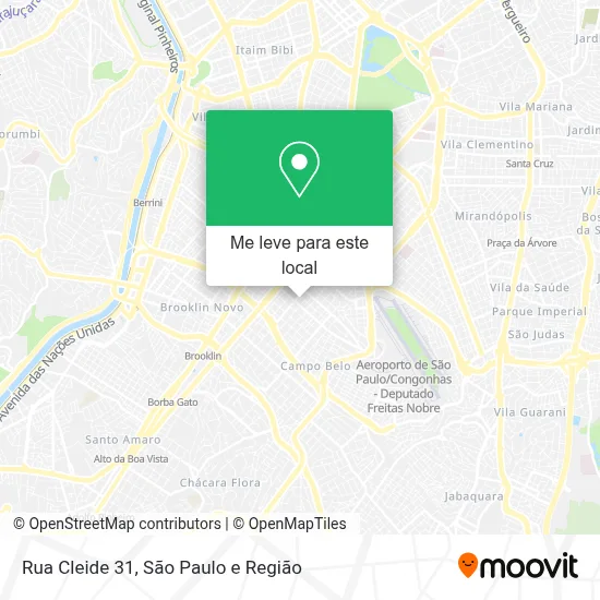 Rua Cleide 31 mapa