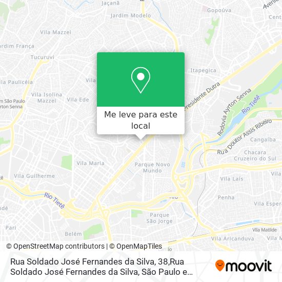 Rua Soldado José Fernandes da Silva, 38,Rua Soldado José Fernandes da Silva mapa