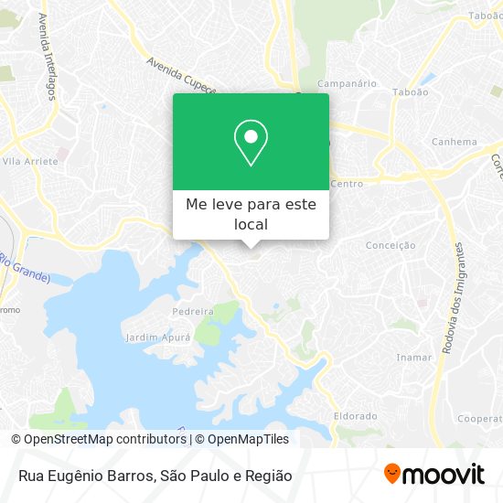 Rua Eugênio Barros mapa