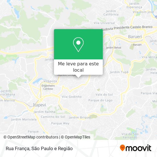 Rua França mapa