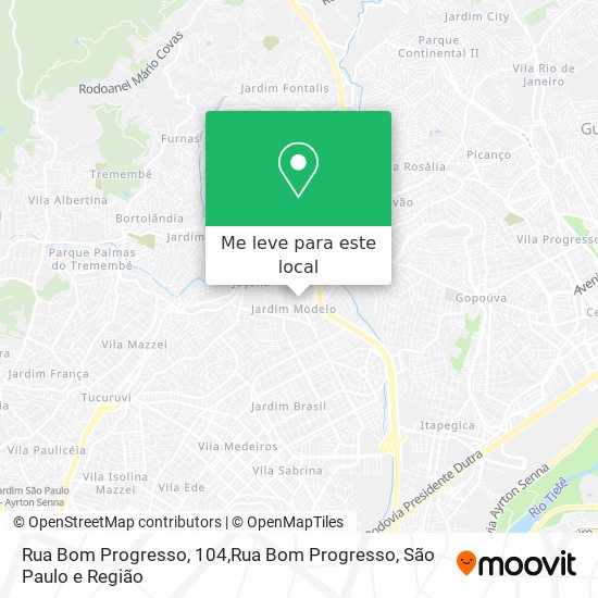 Rua Bom Progresso, 104,Rua Bom Progresso mapa