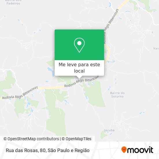 Rua das Rosas, 80 mapa