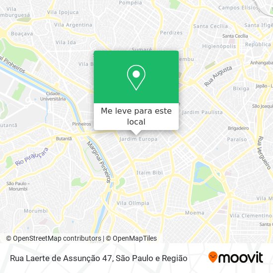 Rua Laerte de Assunção 47 mapa