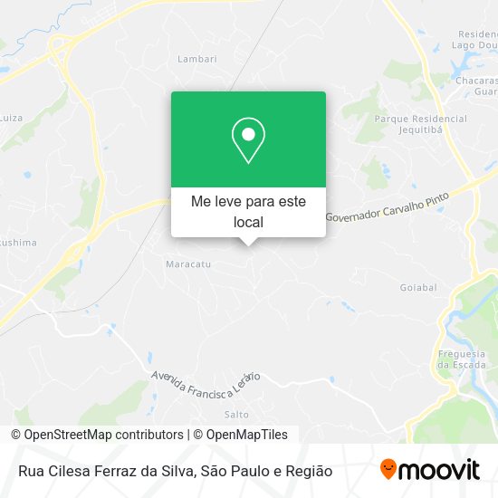 Rua Cilesa Ferraz da Silva mapa