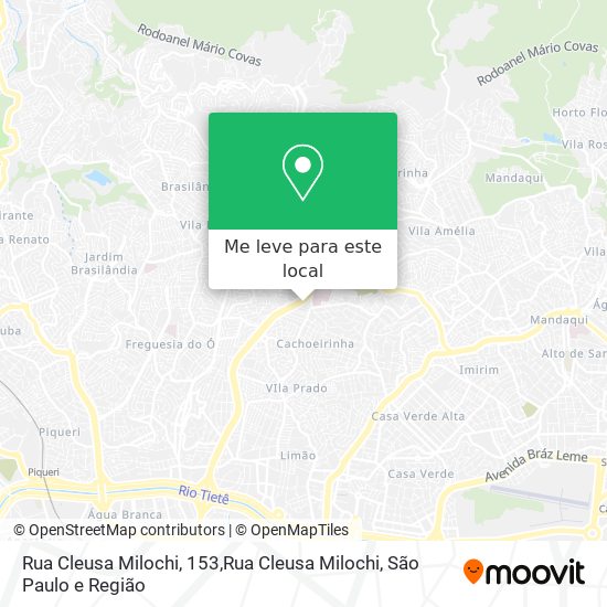 Rua Cleusa Milochi, 153,Rua Cleusa Milochi mapa