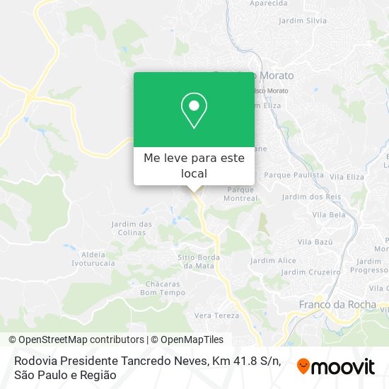 Rodovia Presidente Tancredo Neves, Km 41.8 S / n mapa