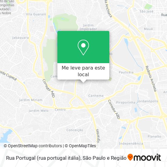 Rua Portugal (rua portugal itália) mapa