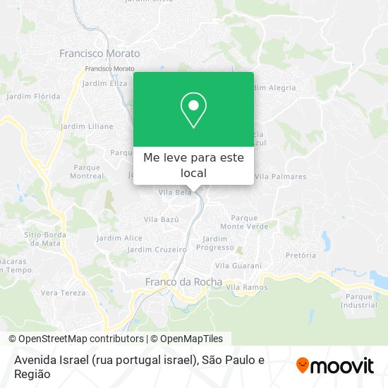 Avenida Israel (rua portugal israel) mapa