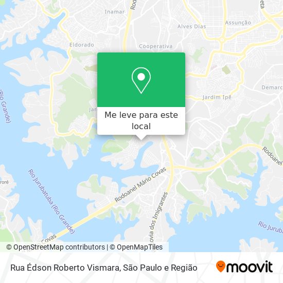 Rua Édson Roberto Vismara mapa