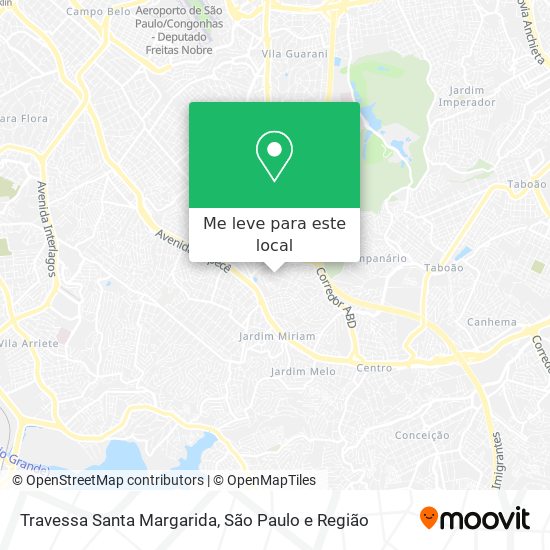 Travessa Santa Margarida mapa