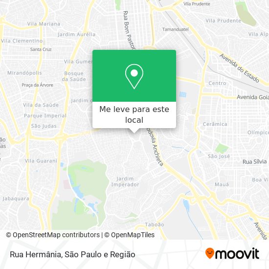 Rua Hermânia mapa