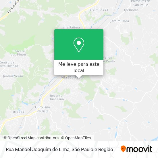 Rua Manoel Joaquim de Lima mapa