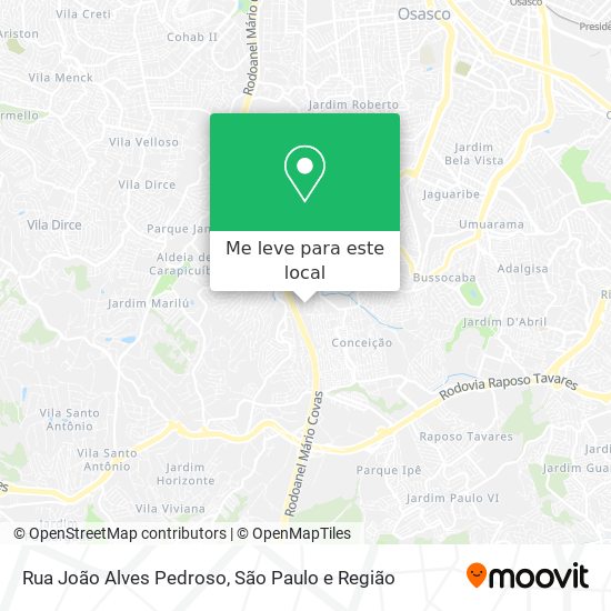 Rua João Alves Pedroso mapa