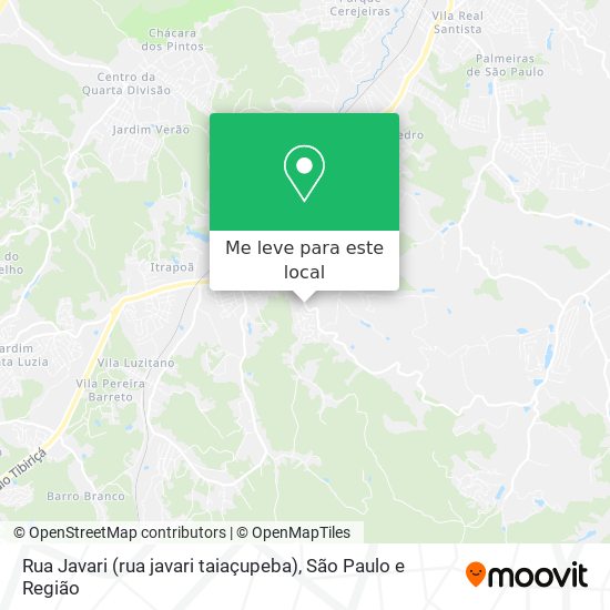 Rua Javari (rua javari taiaçupeba) mapa
