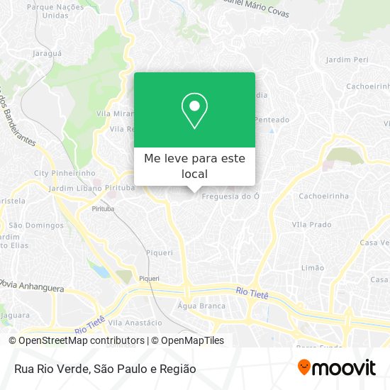 Rua Rio Verde mapa