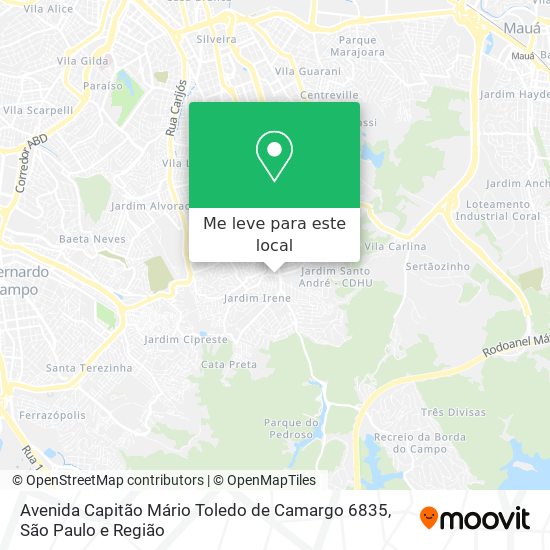Avenida Capitão Mário Toledo de Camargo 6835 mapa