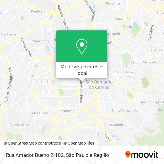 Rua Amador Bueno 2-102 mapa