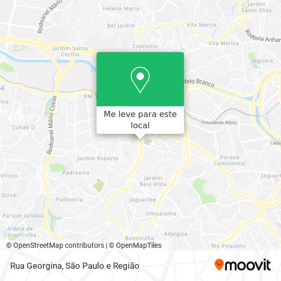 Rua Georgina mapa