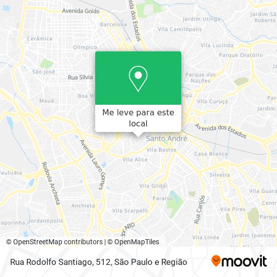 Rua Rodolfo Santiago, 512 mapa