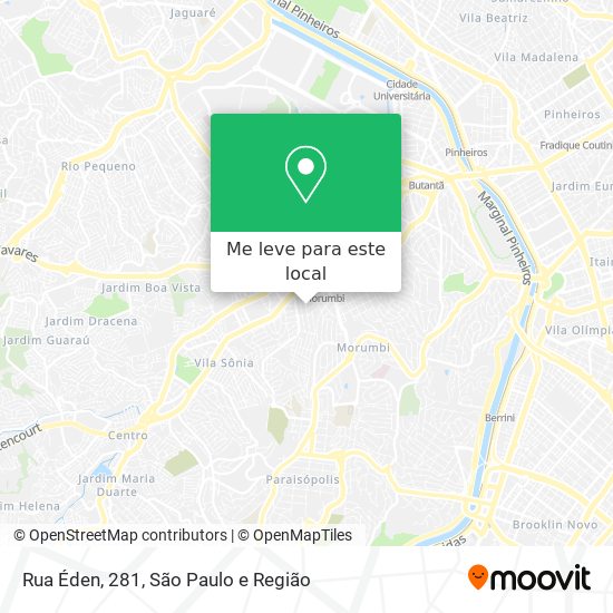 Rua Éden, 281 mapa