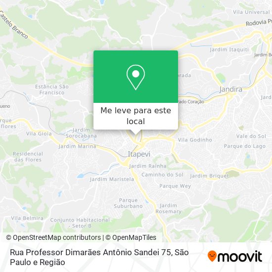 Rua Professor Dimarães Antônio Sandei 75 mapa