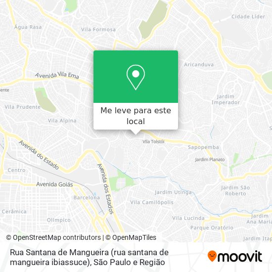 Rua Santana de Mangueira (rua santana de mangueira ibiassuce) mapa