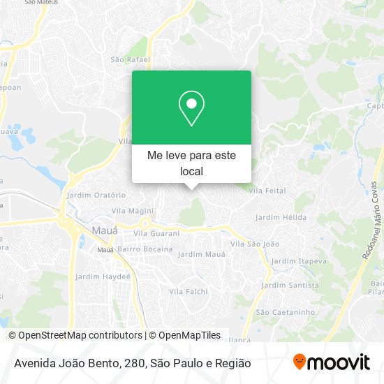 Avenida João Bento, 280 mapa