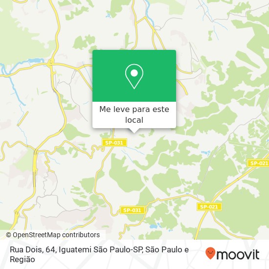 Rua Dois, 64, Iguatemi São Paulo-SP mapa